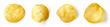 © bigacis - Potato chips isolated on white background, from above