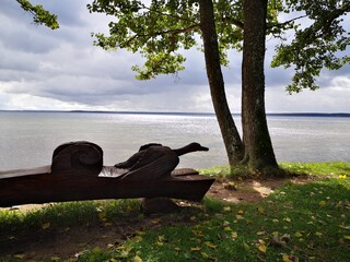 Wall Mural - beautiful lake Naroch in Belarus