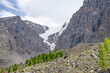 Mount Altai landscape glacier to Aktru Russia
