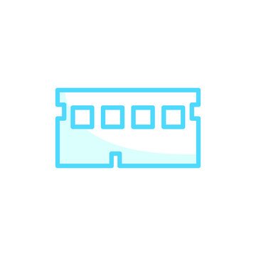 Illustration Vector graphic of memory PC icon template