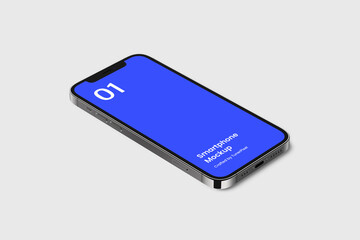 Wall Mural - smartphone mockup | fully editable file, replaceable screen, separated shadow and background
