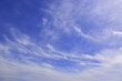 Light cirrus clouds in the blue sky