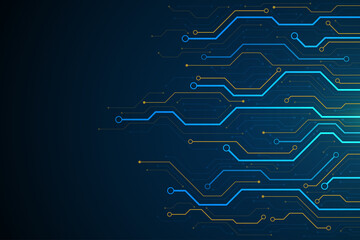 Technology circuit board background design. Communication concept.