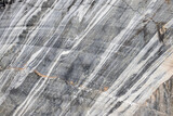 Fototapeta Desenie - Marble mining in the Karelian quarries of Ruskeala