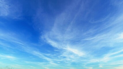 4k time lapse of beautiful air atmosphere bright blue sky weather nature background abstract clear t