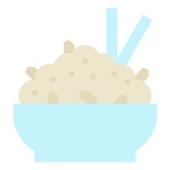 Sticker - rice flat icon