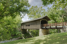 An Old Covered Bridge In Tennessee