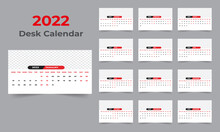 Creative Desk Calendar Design 2022 Template