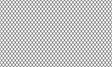 Mesh Fence, Chain Link. Vector Illustration Seamless Background, Repetition. With The Ability To Overlay.