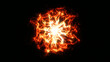 © VectorShop - Abstract glowing plasma burst. Energy explosion flame wave