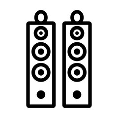 Poster - Audio System Speakers Icon