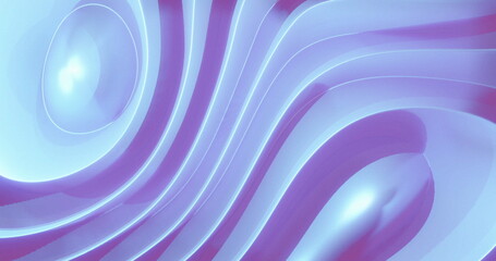 lght and shadow playing on moving 3d grooved absract white shape