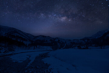 Wall Mural - colorful night sky with stars. background with galaxy.