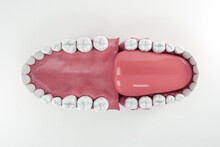 Top View Of An Open Mouth Showing All Teeth