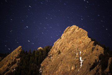 moon over the mountains