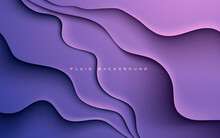 Purple Wavy Elegant Papercut Layers Background