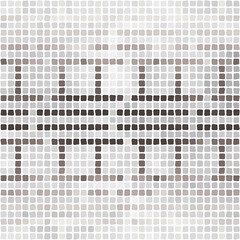 Poster - Pattern of vector mosaic in the oriental style.