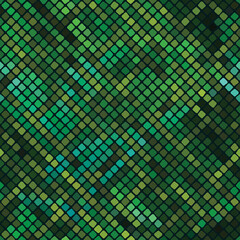 Poster - Pattern of vector mosaic in the oriental style.