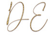 Monogramm, Typografie, Brief, Logo, Initalien, Golden, Elegant, Grafik, Design