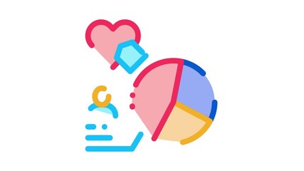 Poster - Round Infographic Icon Animation. color Round Infographic animated icon on white background