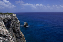 A Scene Of Vast Landscape Shot From The Top Of The Bluff In Cayman Brac