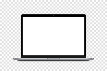 Poster - Device screen mockup. Realistic Open Laptop in Blank Screen for you design. Vector EPS10