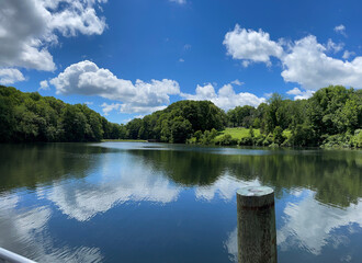 lake and clouds