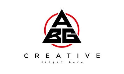 ABG triangle letter with circle logo

