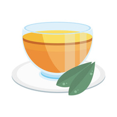 Poster - herbal tea in cup