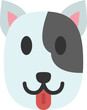 bull terrier flat icon