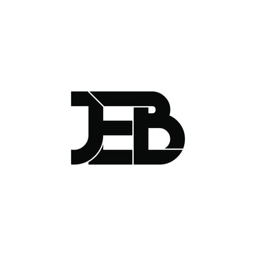 jeb letter original monogram logo design