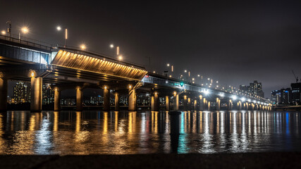 bridge at night