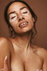 Wall Mural - confident woman with vitiligo