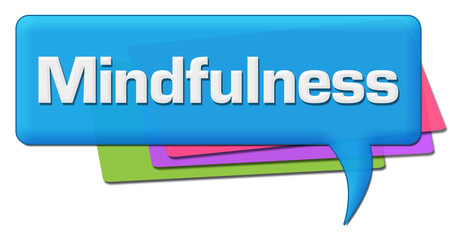 Wall Mural - Mindfulness Colorful Comment Symbol 