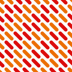 Poster - Orange and red sticks pattern. Seamless vector shapes. Repeated decorative and diagonal sticks wallpaper.