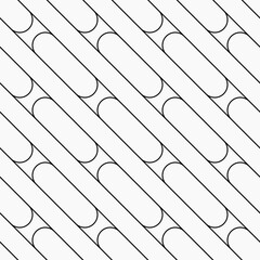 Poster - Diagonal stripes pattern. Vector rounded lines.