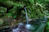 Fototapeta Uliczki - water spring in a small pond. Sintra Portugal