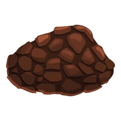 Poster - Vegetable truffle icon cartoon vector. Mushroom fungus. Cooking fungi truffle