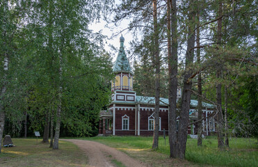 Wall Mural - wooden church in estonia