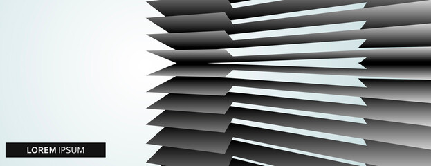 Leinwandbilder - Vector 3d modern geometric pattern. Creative wallpaper wave background