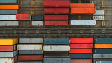 Container Ship Loading And Unloading In Sea Port ,hong Kong