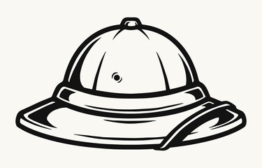 Sticker - Safari pith helmet template