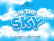 © Mockmenot - Editable text effect. In the sky text fun theme.