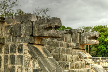 Sticker - Platform of Eagles and Jaguars - Chichen Itza, Mexico