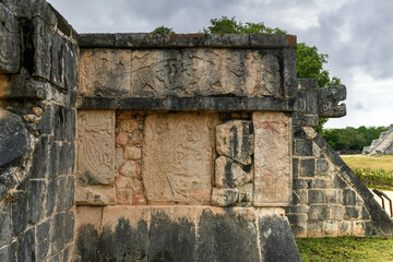 Wall Mural - Platform of Eagles and Jaguars - Chichen Itza, Mexico