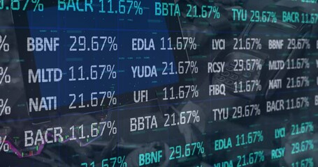 Poster - Animation of financial data processing over payment terminal