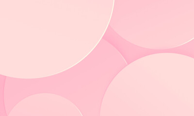 Canvas Print - Circles pink tone texture background. Simple modern design use for valentine and mother day concept.