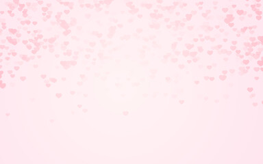 Wall Mural - valentine day pink hearts on pink rose background.