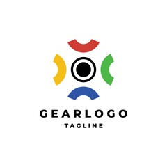 Wall Mural - Gear logo design illustration vector template