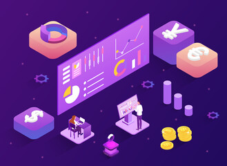 Aufkleber - Concept of data visualization